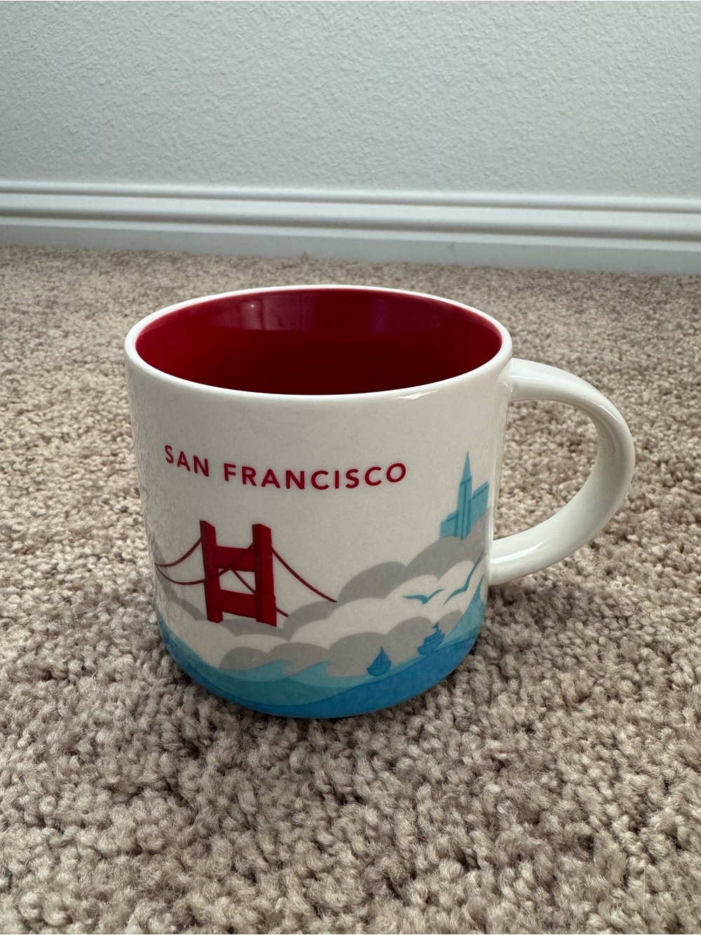 Starbucks 2015 "You Are Here" Series San Francisco 14OZ Ceramic Coffee Mug SF